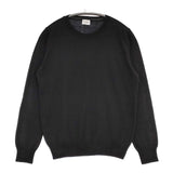 URBAN RESEARCH DOORS コットンクルーネック セーター ニット ブラック レディース アーバンリサーチドアーズ【中古】5-1027M∞