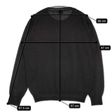 URBAN RESEARCH DOORS コットンクルーネック セーター ニット ブラック レディース アーバンリサーチドアーズ【中古】5-1027M∞