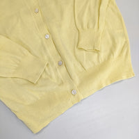 URBAN RESEARCH DOORS DR61-22M032 コットン カーディガン イエロー レディース アーバンリサーチドアーズ【中古】5-0904M△