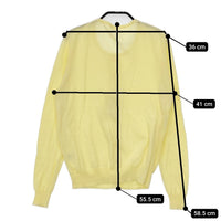 URBAN RESEARCH DOORS DR61-22M032 コットン カーディガン イエロー レディース アーバンリサーチドアーズ【中古】5-0904M△