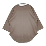 EKAL ロゴロングテール8分袖Tシャツ カットソー ブラウン レディース エカル【中古】5-1027M∞