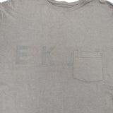 EKAL ロゴロングテール8分袖Tシャツ カットソー ブラウン レディース エカル【中古】5-1027M∞