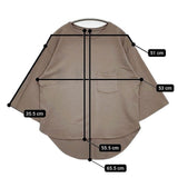 EKAL ロゴロングテール8分袖Tシャツ カットソー ブラウン レディース エカル【中古】5-1027M∞