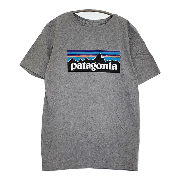 patagonia P-6ロゴオーガニックTシャツ 62153 XL/14 キッズサイズ 半袖Ｔシャツ カットソー グレー パタゴニア【中古】5-0725S♪
