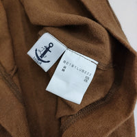 LOISIR/ADIEU TRISTESSE リネンコットン ロゴ マリン 半袖Ｔシャツ ブラウン レディース ロワズィール/アデュートリステス【中古】5-0725S♪