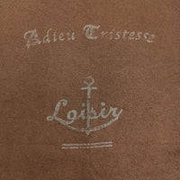 LOISIR/ADIEU TRISTESSE リネンコットン ロゴ マリン 半袖Ｔシャツ ブラウン レディース ロワズィール/アデュートリステス【中古】5-0725S♪