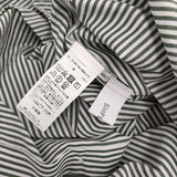 Simplicite タックスリーブシャツワンピース 定価6600円 ストライプ ワンピース 22SS グリーン ホワイト レディース シンプリシテェ【中古】5-0725S♪