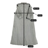 Simplicite タックスリーブシャツワンピース 定価6600円 ストライプ ワンピース 22SS グリーン ホワイト レディース シンプリシテェ【中古】5-0725S♪
