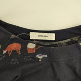 SUPER HAKKA ノースリーブドレス 総柄 ワンピース ネイビー レディース スーパーハッカ【中古】5-1225M∞