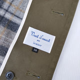 Le Minor Vent d ouest par Le Minor ウールライナーベスト付き コート カーキ レディース ルミノア【中古】5-1027T∞