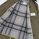 Le Minor Vent d ouest par Le Minor ウールライナーベスト付き コート カーキ レディース ルミノア【中古】5-1027T∞