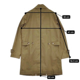 Le Minor Vent d ouest par Le Minor ウールライナーベスト付き コート カーキ レディース ルミノア【中古】5-1027T∞