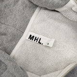 MHL. 595-5269508 スウェット ジップアップ コットン パーカー グレー レディース エムエイチエル【中古】5-1109M∞