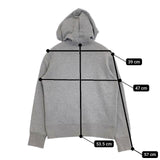 MHL. 595-5269508 スウェット ジップアップ コットン パーカー グレー レディース エムエイチエル【中古】5-1109M∞