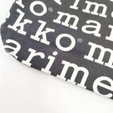 marimekko MARILOGO VERONIKA マリロゴ ヴェロニカ トートバッグ ブラック ホワイト レディース マリメッコ【中古】5-0918G∞