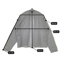 45R/45rpm 5098067 アイスコットンレースのハッピィ 定価35200円 カーディガン グレー レディース フォーティーファイブアールピーエム【中古】5-0812M△