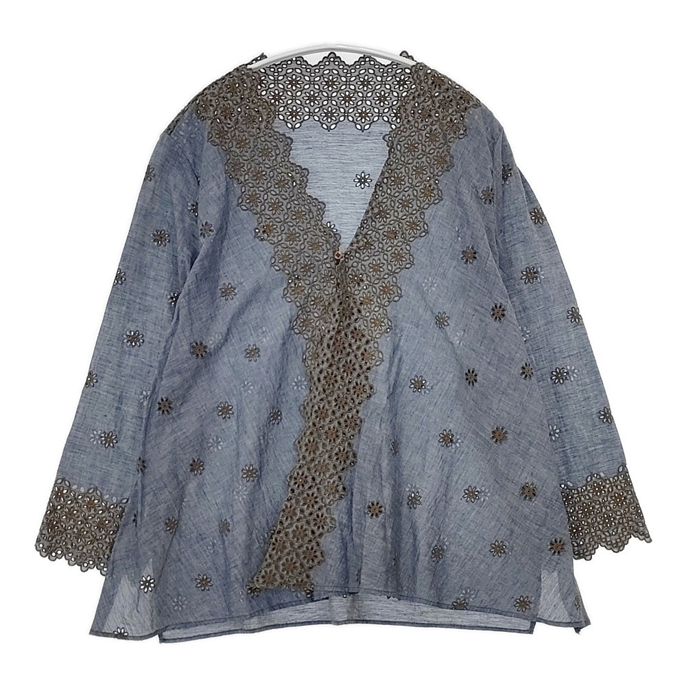 45R/45rpm 8033096 ゴマデニムのブラウス 定価27500円 五分袖 バック  