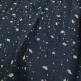 NEERU KUMAR J0407XNK Jurgen Lehl購入 コットン ピンタック インド製 チュニック ネイビー ホワイト レディース ネルークマール【中古】5-0718S♪