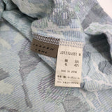 JURGEN LEHL J012UJ051 カットフラワーコットンウール ジャケット 日本製 カーディガン ライトブルー レディース ヨーガンレール【中古】5-0718M♪