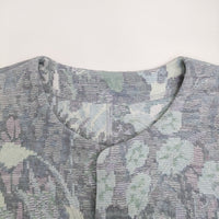 JURGEN LEHL J012UJ051 カットフラワーコットンウール ジャケット 日本製 カーディガン ライトブルー レディース ヨーガンレール【中古】5-0718M♪