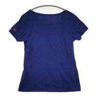 JURGEN LEHL J0143UB481 タコ 刺繍 半袖Ｔシャツ カットソー ブルー レディース ヨーガンレール【中古】5-0725S♪