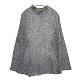 babaghuri J0591KB111 リネンニット 日本製 チュニック ブラック グレー レディース ババグーリ【中古】5-1027M∞