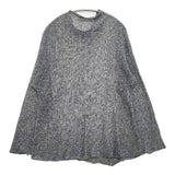 babaghuri J0591KB111 リネンニット 日本製 チュニック ブラック グレー レディース ババグーリ【中古】5-1027M∞