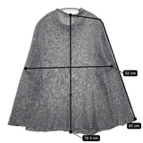 babaghuri J0591KB111 リネンニット 日本製 チュニック ブラック グレー レディース ババグーリ【中古】5-1027M∞