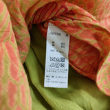NEERU KUMAR J0426XNK Jurgen Lehl購入 コットンシルク インド製 ピンタックワンピース オレンジ レディース ネルークマール【中古】5-0725S♪