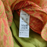 NEERU KUMAR J0426XNK Jurgen Lehl購入 コットンシルク インド製 ピンタックワンピース オレンジ レディース ネルークマール【中古】5-0725S♪