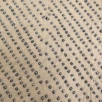 eleven eleven 染め インド製 小紋柄 ドット サイズM ノースリーブ ワンピース ベージュ ネイビー レディース イレブンイレブン【中古】5-0725S♪