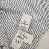 POLO RALPH LAUREN ビッグフィット オックス ストライプ ボタンダウン 長袖シャツ ブルー ホワイト メンズ ポロ・ラルフローレン【中古】5-1201M∞