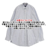 POLO RALPH LAUREN ビッグフィット オックス ストライプ ボタンダウン 長袖シャツ ブルー ホワイト メンズ ポロ・ラルフローレン【中古】5-1201M∞
