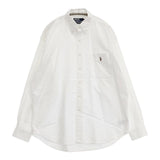 POLO RALPH LAUREN ビッグシャツ オックス ボタンダウン 長袖シャツ ホワイト メンズ ポロ・ラルフローレン【中古】5-1201M∞