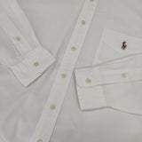POLO RALPH LAUREN ビッグシャツ オックス ボタンダウン 長袖シャツ ホワイト メンズ ポロ・ラルフローレン【中古】5-1201M∞