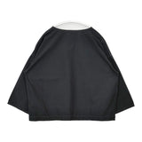 and wander 574-3183049 CORDURA typewriter pullover (W) 定価22000円 カラビナ付き 長袖シャツ ブラック レディース アンドワンダー【中古】5-0904M△