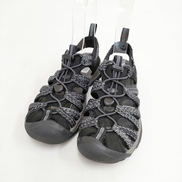 KEEN WHISPER ウィスパー サイズ23.5cm サンダル ブラック グレー レディース キーン【中古】5-0808S◎