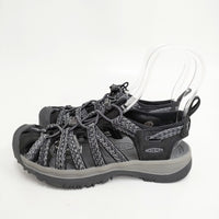 KEEN WHISPER ウィスパー サイズ23.5cm サンダル ブラック グレー レディース キーン【中古】5-0808S◎