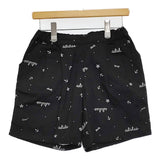 adidas 未使用品 総柄 サイズS ショートパンツ ハーフパンツ ショーツ ブラック ホワイト レディース アディダス【中古】5-0725S♪