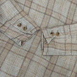 R&D.M.Co- リネン チェック ベルト付き ドレス ワンピース ベージュ レディース オールドマンズテーラー【中古】5-1027M∞