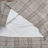 R&D.M.Co- リネン チェック ベルト付き ドレス ワンピース ベージュ レディース オールドマンズテーラー【中古】5-1027M∞