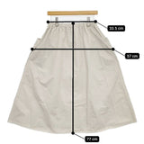 R&D.M.Co- ポリエステルナイロン ガーメントダイポケット ロングスカート ライトベージュ レディース オールドマンズテーラー【中古】5-1109M∞