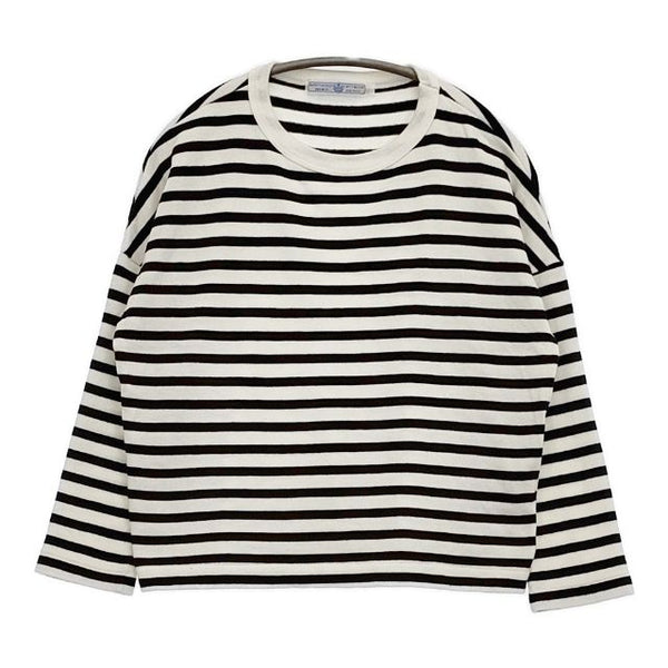 R&D.M.Co- ボーダー コットン セーター ニット ホワイト ブラック レディース オールドマンズテーラー【中古】5-1027M∞