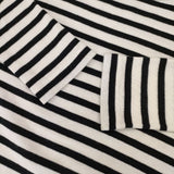 R&D.M.Co- ボーダー コットン セーター ニット ホワイト ブラック レディース オールドマンズテーラー【中古】5-1027M∞