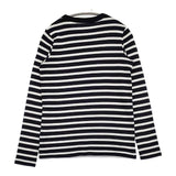 R&D.M.Co- ボーダー ニットソー セーター ニット ネイビー ホワイト レディース オールドマンズテーラー【中古】5-1109M∞