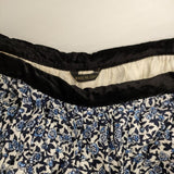 R&D.M.Co- OLD BLUE オールドブルー ギャザー 花柄 ロングスカート ブルー ホワイト レディース オールドマンズテーラー【中古】5-1214M∞