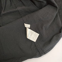KURASHI&Trips 洗いざらしで着られるサイドギャザー ブラウス シャツ ブラック レディース クラシアンドトリップス/北欧、暮らしの道具店【中古】5-0824M∞