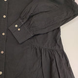 KURASHI&Trips 洗いざらしで着られるサイドギャザー ブラウス シャツ ブラック レディース クラシアンドトリップス/北欧、暮らしの道具店【中古】5-0824M∞