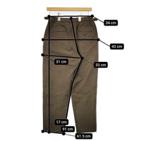 KURASHI&Trips 903-70903718-X リネンコットン サイズM パンツ カーキ レディース クラシアンドトリップス/北欧、暮らしの道具店【中古】5-0904M△