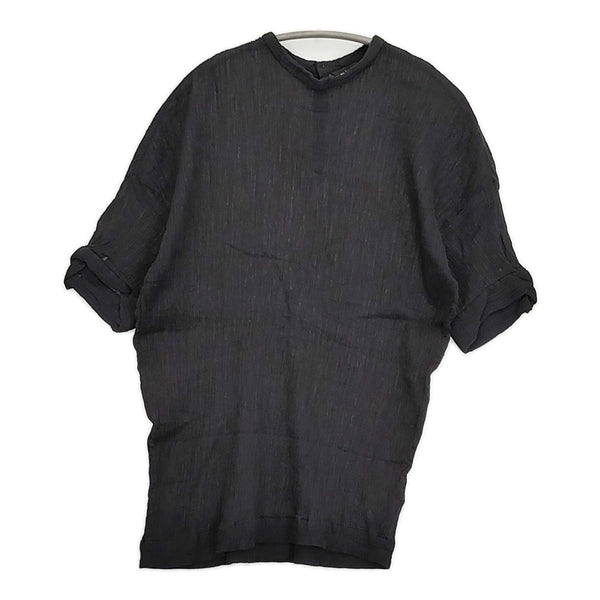 mizuiro-ind 楊柳 インド製 半袖 カットソー ブラック レディース ミズイロインド【中古】5-0725S♪
